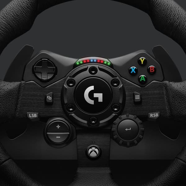 Logitech G G923 Racing Wheel ja -pedaalit Xbox X|S:lle, Xbox Onelle ja PC:lle