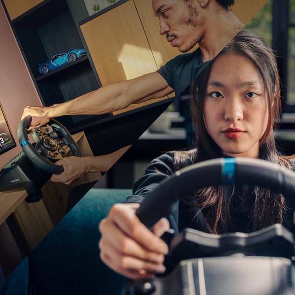Logitech G G923 Racing Wheel ja polkimet PS5:lle, PS4:lle ja PC:lle