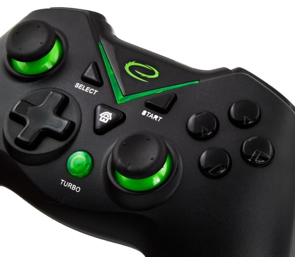Esperanza EGG112K Mando de Juegos Gamepad PS3, XBOX ONE, PC USB 2.0 Negro