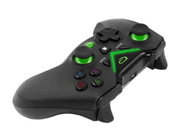 Esperanza EGG112K Mando de Juegos Gamepad PS3, XBOX ONE, PC USB 2.0 Negro