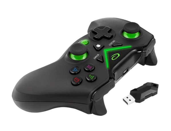 Esperanza EGG112K Mando de Juegos Gamepad PS3, XBOX ONE, PC USB 2.0 Negro