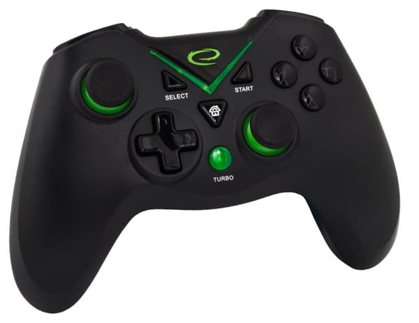 Esperanza EGG112K Mando de Juegos Gamepad PS3, XBOX ONE, PC USB 2.0 Negro