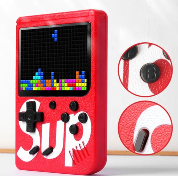 Retro Mini 400 -pelikonsoli, kannettava + PAD kahdelle pelaajalle