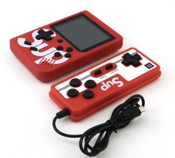 Retro Mini 400 -pelikonsoli, kannettava + PAD kahdelle pelaajalle