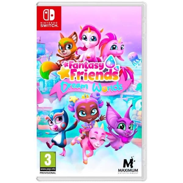 Fantasy Friends: Dream Worlds + värityskirja - Nintendo Switch -peli