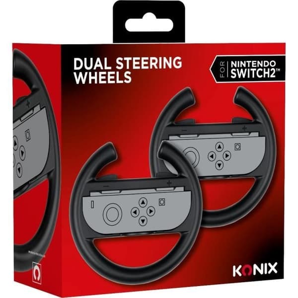 Par rat - KONIX - Til Nintendo Switch 2 Joy-Con controllere - Sort