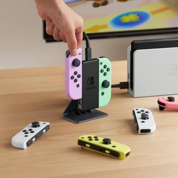 Ladestation til Joy-Con og NES-controllere • Nintendo Switch-tilbehør