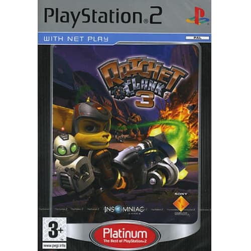 Ratchet & Clank 3 - Platinum - Playstation 2 (brugt)