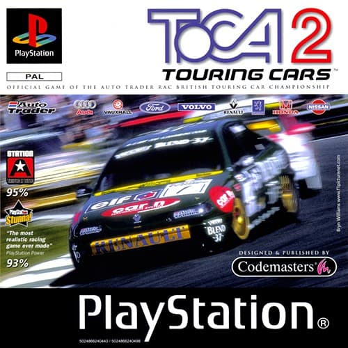 TOCA 2 Touring Cars - Playstation 1 (brukt)