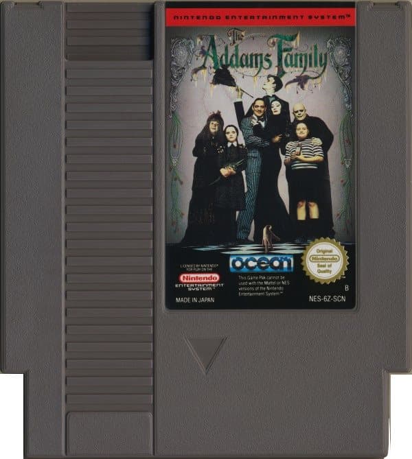 The Addams Family - Nintendo 8-bit/NES - PAL B/SCN (BRUKT VARE) Endast Kassett