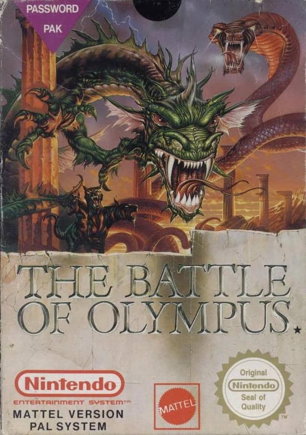 The Battle of Olympus - Nintendo 8-bit/NES - PAL B/SCN (BRUKT VARE) Complete in box