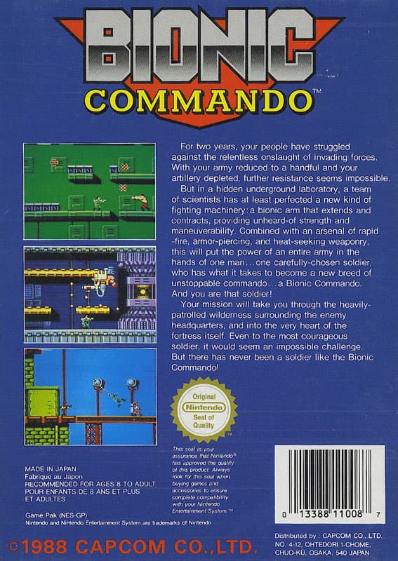 Bionic Commando - Nintendo 8-bit/NES - PAL B/SCN (Begagnad)
