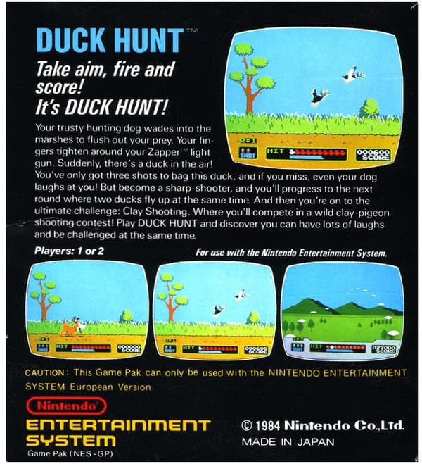 Duck Hunt - NES - Nintendo 8-bit/NES - PAL B/SCN (Begagnad)