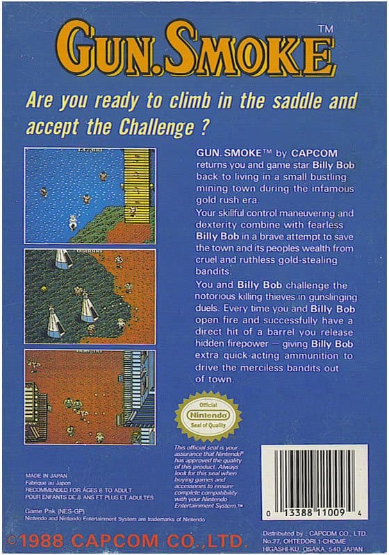 Gunsmoke - Nintendo 8-bit/NES - PAL B/SCN (Begagnad)