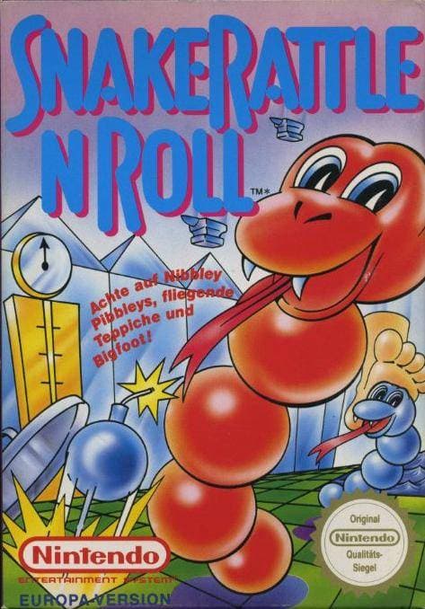 Snake Rattle´n Roll- Nintendo 8-bit/NES - PAL B/SCN (BRUKT VARE) Complete in box
