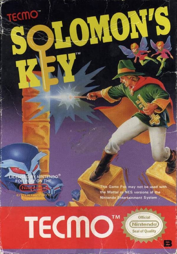Solomons Key - Nintendo 8-bit/NES - PAL B/SCN (BRUKT VARE) Complete in box
