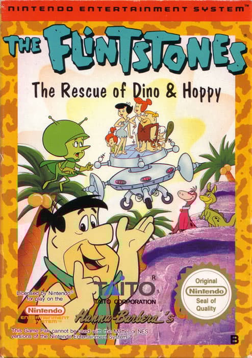The Flintstones The Rescue of Dino & Hoppy - Nintendo 8-bit/NES - PAL B/SCN (BRUGT VARE) Complete in box