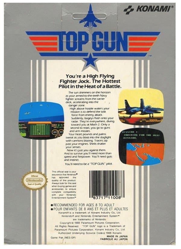 Top Gun - Nintendo 8-bit/NES - PAL B/SCN (BRUGT VARE)