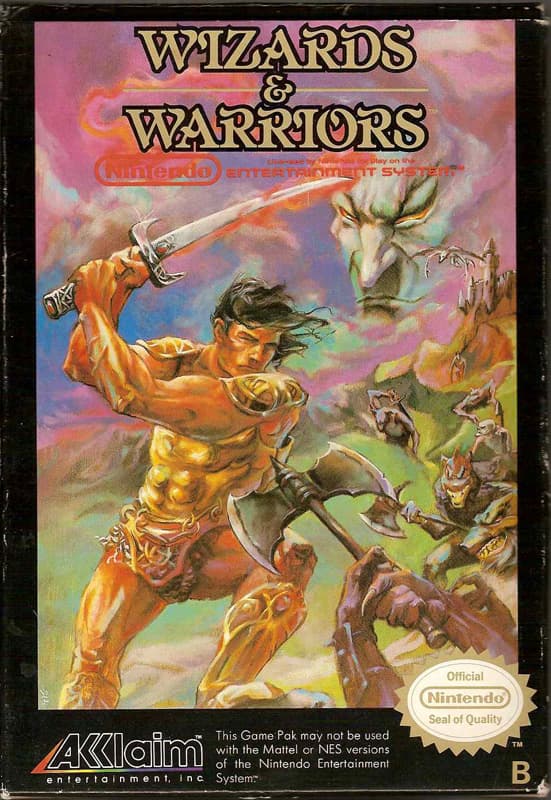 Wizards & Warriors - Nintendo 8-bit/NES - PAL B/SCN (BRUKT VARE) Complete in box