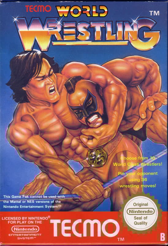 Tecmo World Wrestling - Nintendo 8-bit/NES - PAL B/SCN (BRUKT VARE) Complete in box