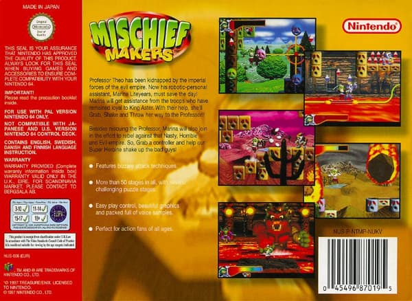 Mischief Makers - Nintendo 64/N64 - PAL/EUR (BRUKT VARE)