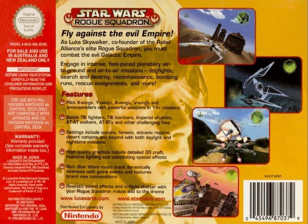 Star Wars: Rogue Squadron - N64 - PAL / EUR (KÄYTETTY TAVARA)