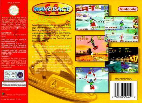 Wave Race 64 - Nintendo 64/N64 - PAL/EUR (Begagnad)
