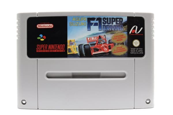 Aguri Suzuki F-1 Super Driving - Supernintendo/SNES - PAL/SCN/EUR (KÄYTETTY TAVARA)