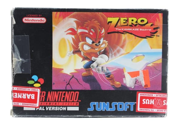 Zero the Kamikaze Squirrel - Supernintendo/SNES - PAL/SCN/EUR (BRUKT VARE)