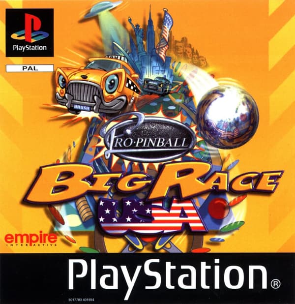 Pro Pinball Big Race USA - Mycket Fint Skick - Playstation 1 (brukt)