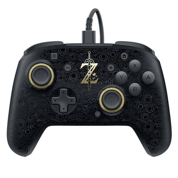 Switch Breath of Wild Faceoff Deluxe Wired Pro Controller (Nintendo Switch)