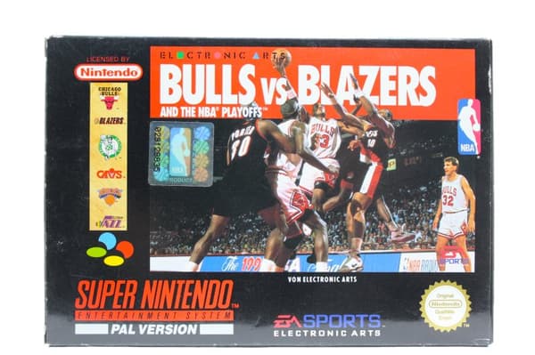 Bulls versus Blazers and the NBA Playoffs - Supernintendo/SNES - PAL/SCN/EUR (KÄYTETTY TAVARA) Complete in box