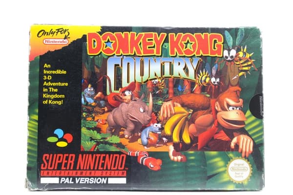 Donkey Kong Country - Supernintendo/SNES - PAL/EUR (KÄYTETTY TAVARA) Complete in box