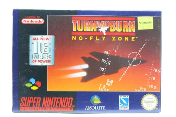 Turn and Burn: No-Fly Zone - Supernintendo/SNES - PAL/SCN/EUR (BRUKT VARE) Complete in box