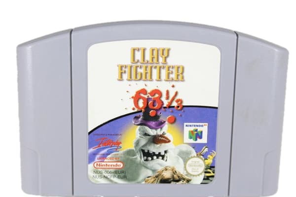 ClayFighter 63 1/3 - N64 - Nintendo 64/N64 - PAL/EUR (BRUKT VARE) Complete in box