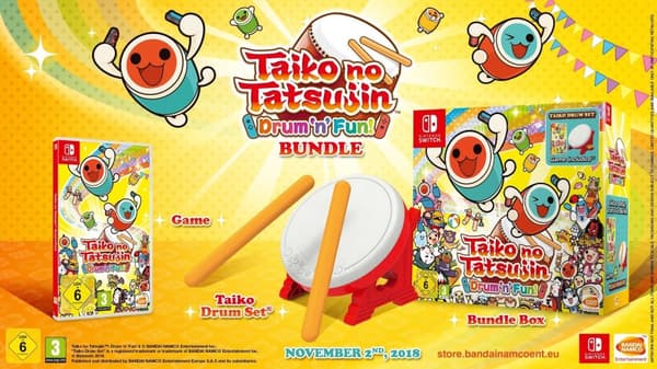 Taiko no Tatsujin: Drum n Fun! Bundle (Nintendo Switch)