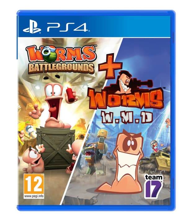 Worms Battlegrounds + Worms WMD Double Pack (PlayStation 4)