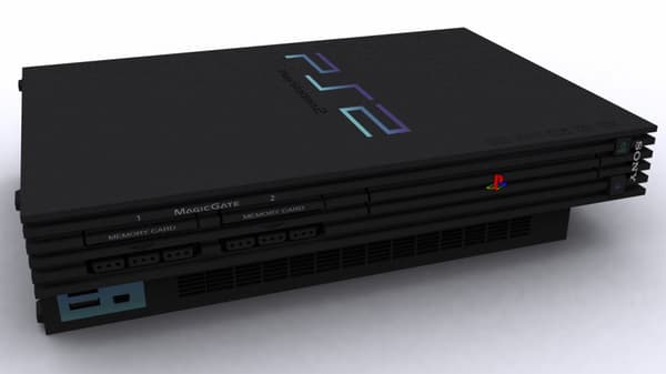 Playstation 2 Basenhet Svart - Playstation 2 (brugt)