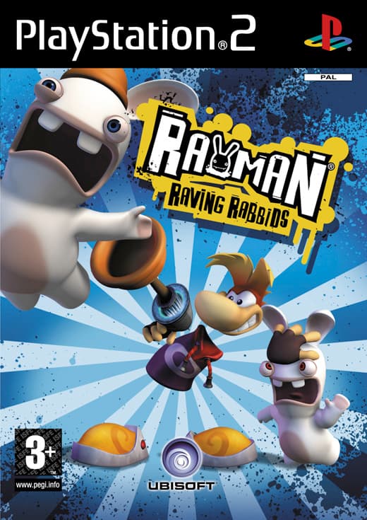 Rayman Raving Rabbids - Platinum - Playstation 2 (begagnad)