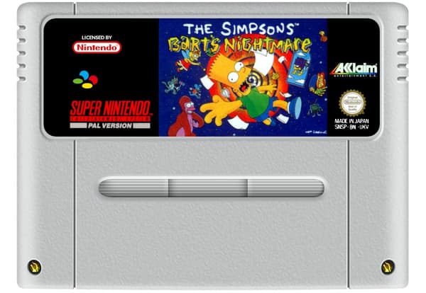Simpsons: Barts Nightmare - SCN - Super Nintendo (begagnad)