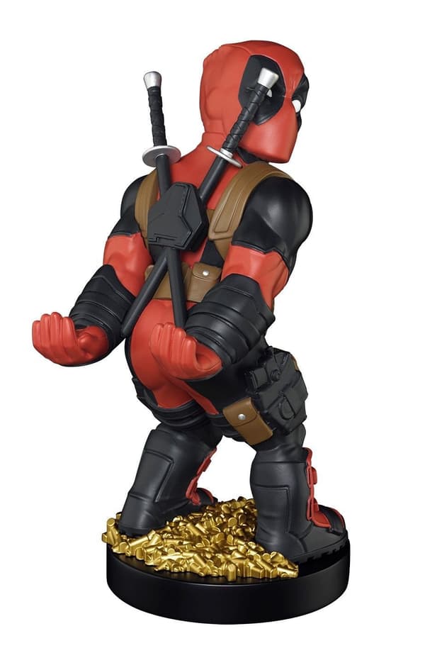 Cable Guys - Deadpool Rear - Merchandise Sort, Rød