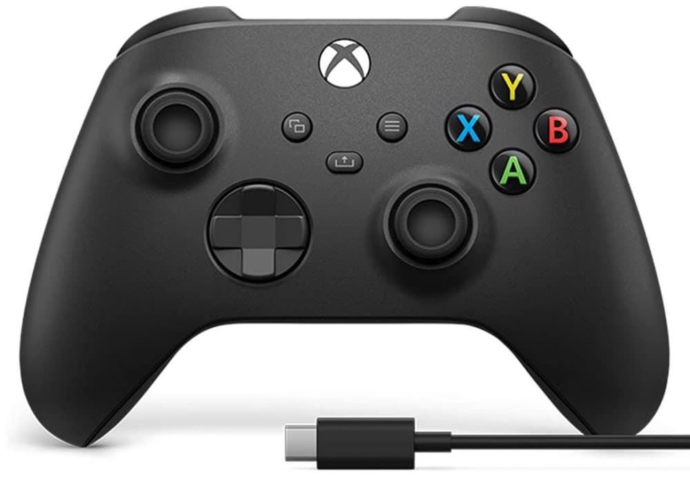Xbox Wireless Controller Carbon Black + USB Cable (xbox one) CDON