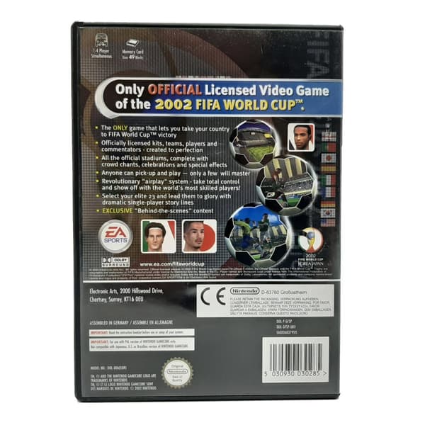 2002 FIFA World Cup + Fodboldmåtte Nintendo Gamecube (Brugt)