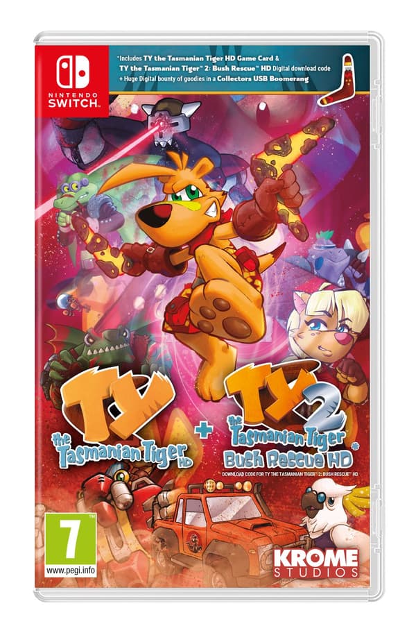 TY the Tasmanian Tiger HD + TY the Tasmian Tiger 2 Bush Rescue Nintendo Switch