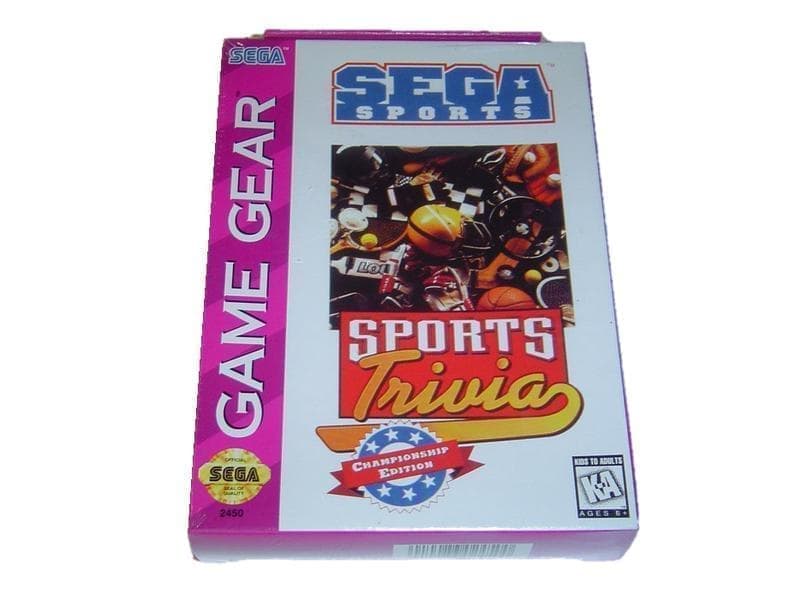 Sports Trivia Sega Game Gear
