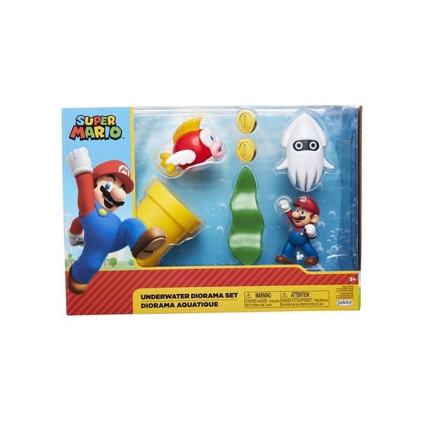 Super Mario Underwater Diorama Playset