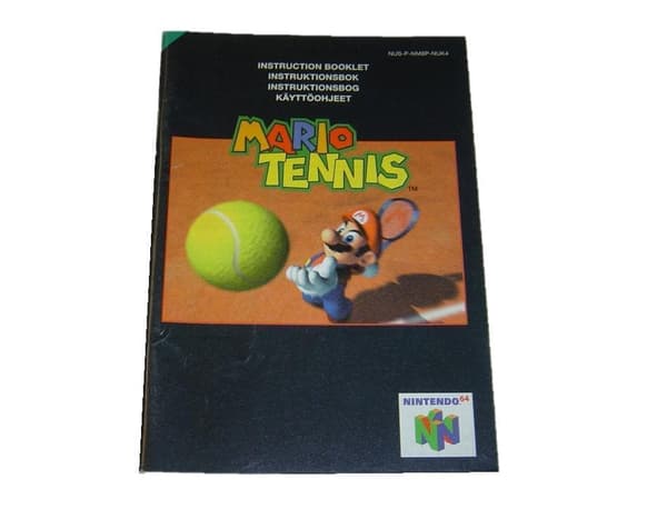 Mario Tennis Manual Instruktionsbok till Nintendo 64 N64 spelet *ENDAST MANUAL*