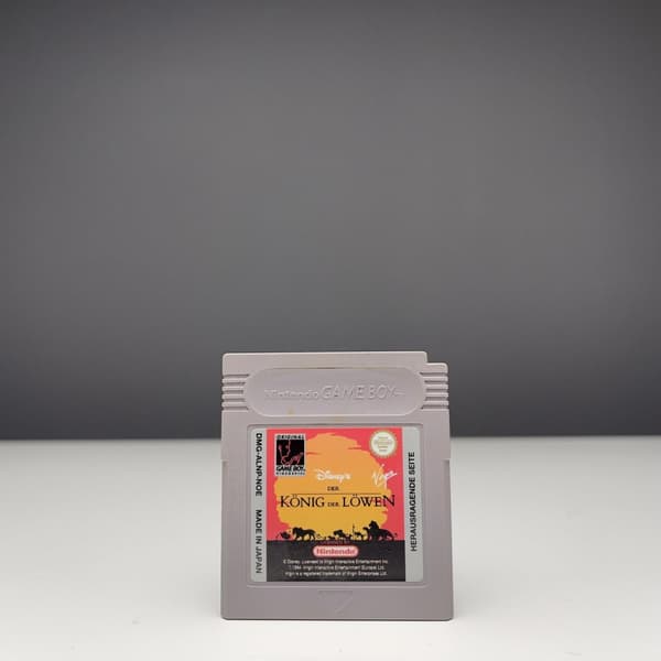 Lejonkungen OBS TYSK KASSETT, engelskt i spelet - Gameboy