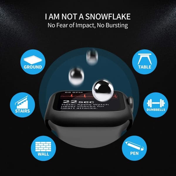 4-pack pakkauksen näytönsuoja + kellon rannekoru 41 mm Apple Watch 7