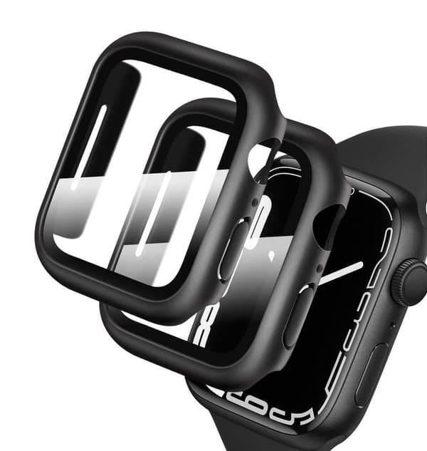 4-pack pakkauksen näytönsuoja + kellon rannekoru 41 mm Apple Watch 7 44mm